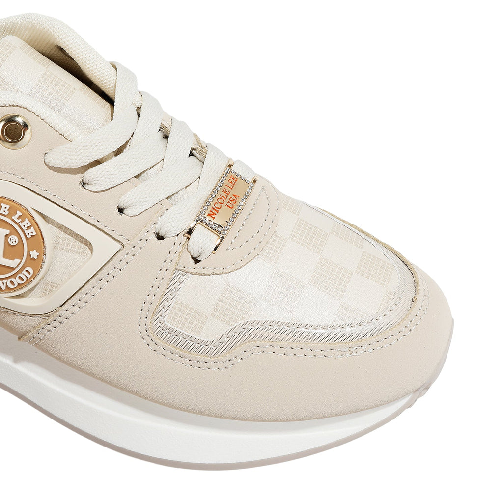 NICOLE LEE ZAPATILLAS DE MODA (BEIGE)