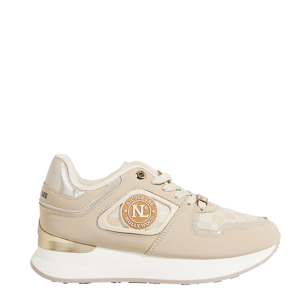 NICOLE LEE ZAPATILLAS DE MODA (BEIGE)