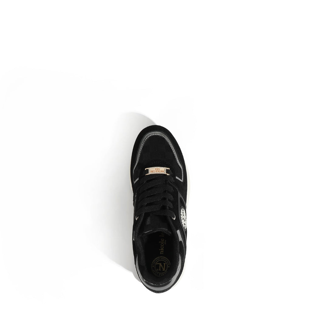 NICOLE LEE ZAPATILLAS DE MODA (NEGRO)
